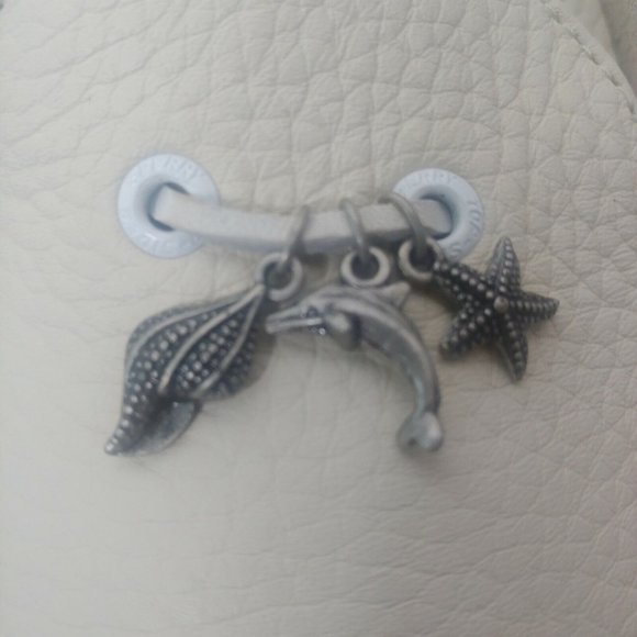 Sperry Top Sider Womens 10M Slip On Boat Shoes Dolphin Shell Charms Ivory EUC - Picture 4 of 10